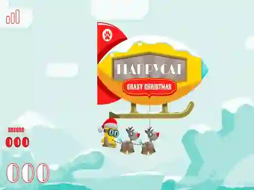 Игра FlappyCat Crazy Christmas онлайн