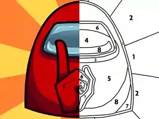 Игра Among Them Coloring Book онлайн