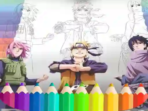 Игра Naruto Shippuden Coloring Book онлайн
