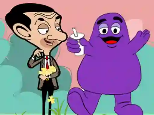 Игра When Mr Bean meet Grimace онлайн