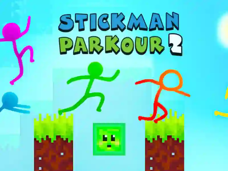 Игра Stickman Parkour 2 онлайн