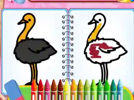 Игра Coloring Birds Game онлайн