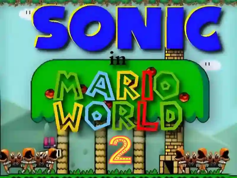 Игра Sonic in Mario World 2 онлайн