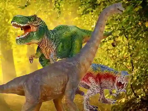 Игра World Of Dinosaurs Jigsaw онлайн