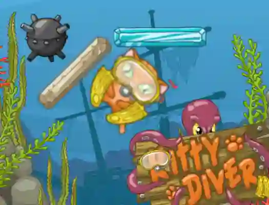 Игра Kitty Diver онлайн