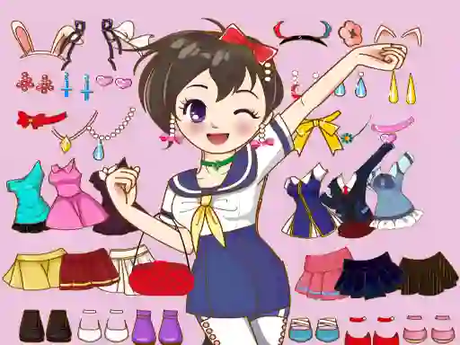 Игра Anime Dress Up Mania онлайн