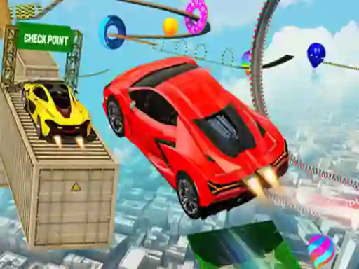 Игра Crazy Car Stunt Descent GT онлайн