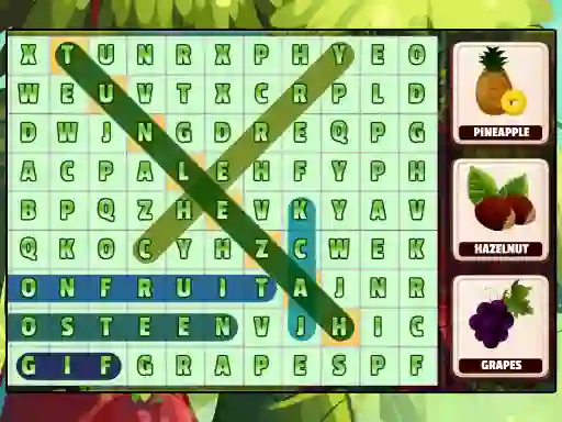 Игра Word Search Fruits онлайн