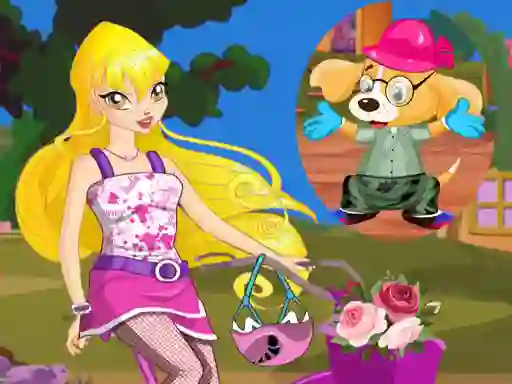 Игра Winx Stella and Puppy онлайн