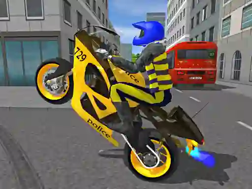 Игра Police Motorbike Race Simulator онлайн