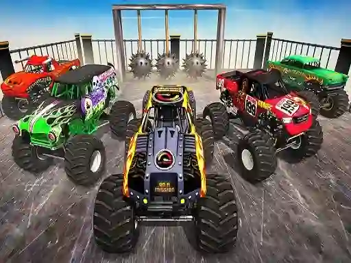 Игра Monster Truck Impossible Stunt Track онлайн