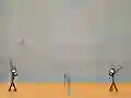 Игра Stick Figure Badminton онлайн