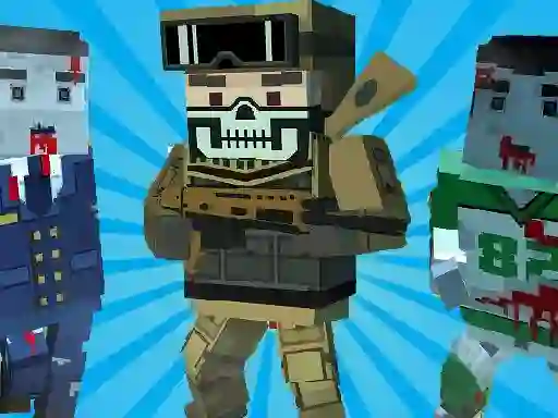 Игра Blocky Shooting Arena 3D Pixel онлайн
