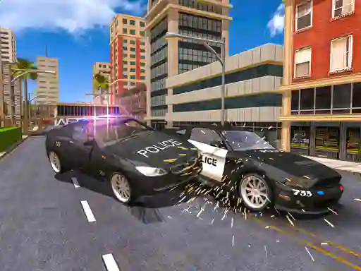 Игра Police Car Stunt Simulation 3d онлайн
