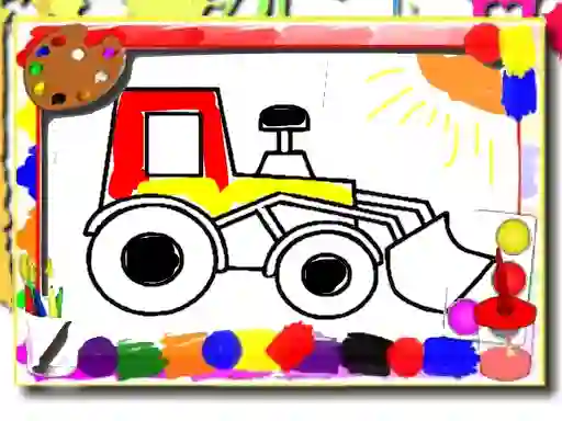 Игра Back to School: Kids Car Coloring онлайн