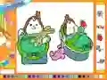 Игра Online coloring baby twins онлайн