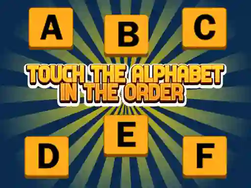 Игра Touch The Alphabet In The Oder онлайн