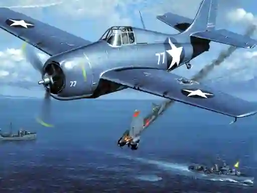 Игра Aviation Art Air Combat Puzzle онлайн