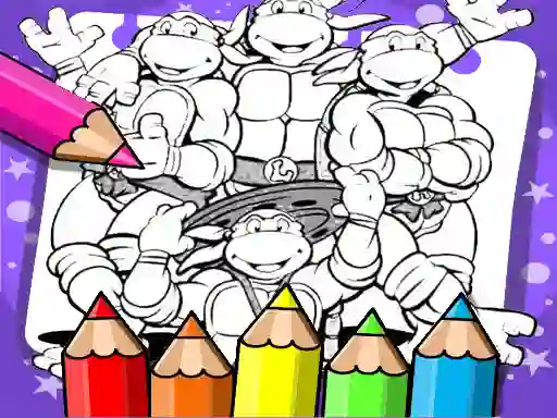 Игра Ninja Turtle Coloring Book онлайн