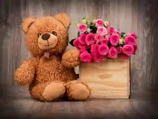 Игра Cute Teddy Bears Puzzle онлайн