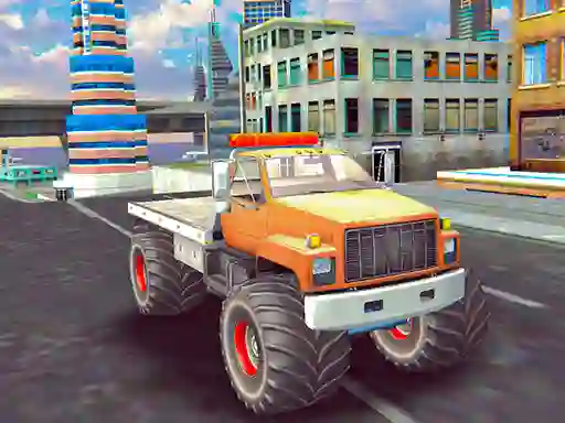 Игра Monster Truck Stunts Free Jeep Racing онлайн