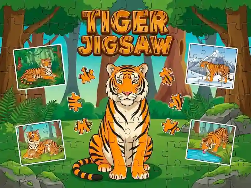 Игра Tiger Jigsaw онлайн