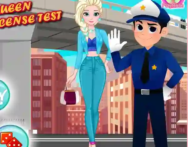 Игра Ice Queen Driver License Test онлайн
