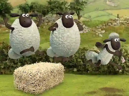 Игра Shaun the Sheep Alien Athletics онлайн