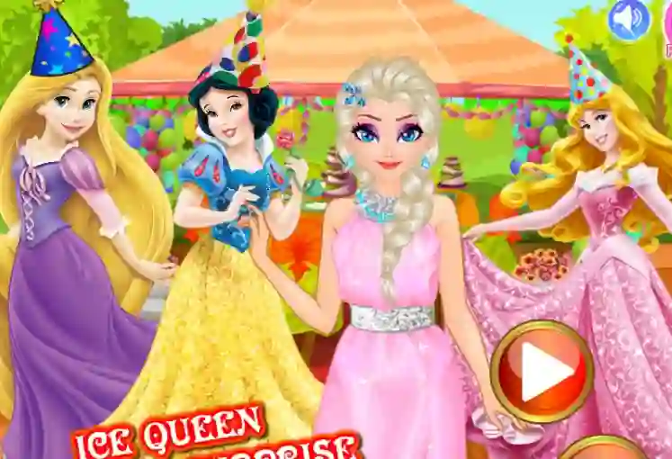 Игра Ice Queen Birthday Surprise онлайн
