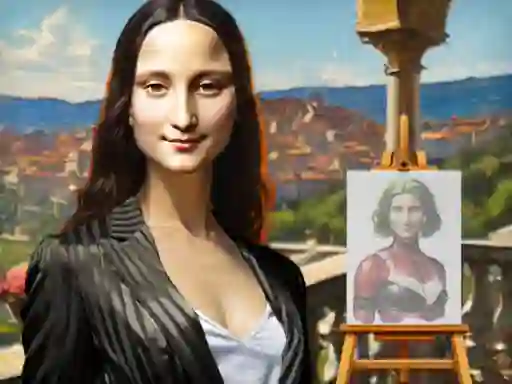 Игра Mona Lisa Fashion Experiments онлайн