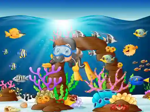 Игра Water Dive 2D: Underwater Survival онлайн