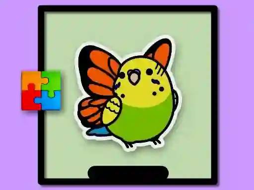 Игра Cute Budgie Puzzle онлайн