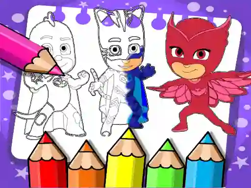 Игра PJ Masks Coloring Book онлайн