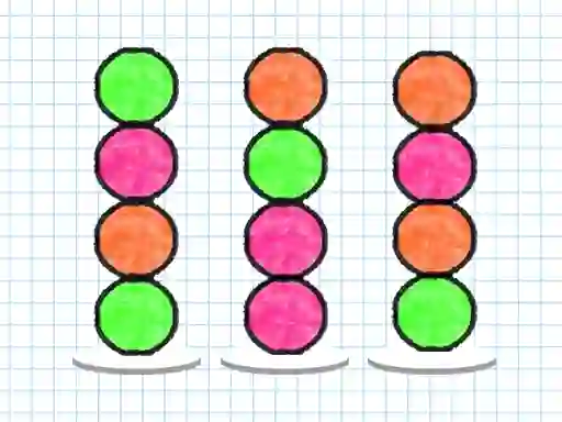 Игра Ball Sort Paper Note онлайн