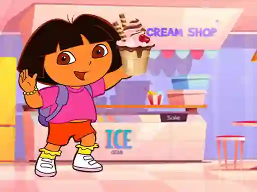 Игра Ice Cream Maker With Dora онлайн