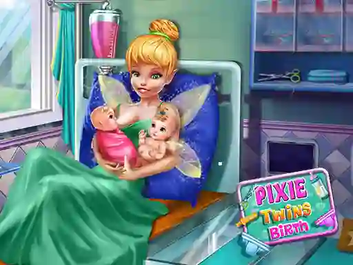 Игра Pixie Twins Birth онлайн