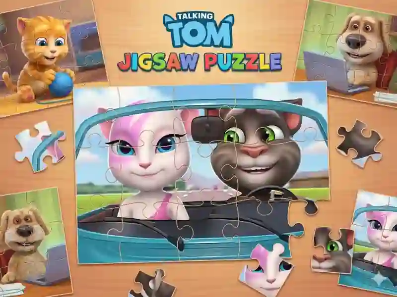 Игра Talking Tom Jigsaw Puzzle онлайн