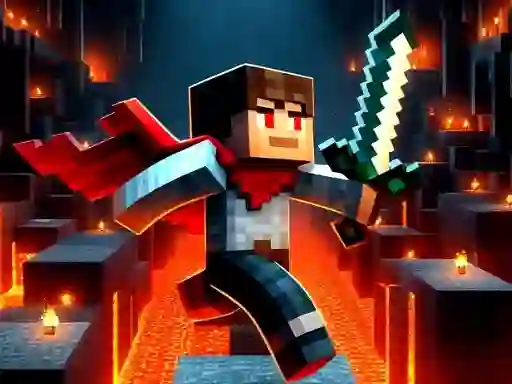 Игра Mineblock Obby онлайн
