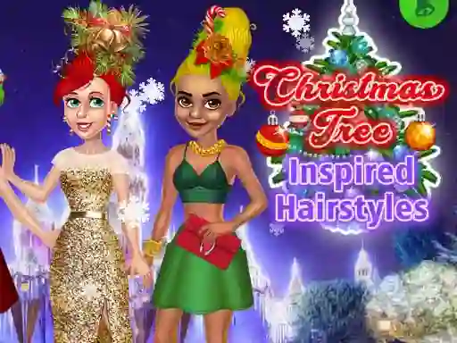 Игра Christmas Tree Inspired Hairstyles онлайн