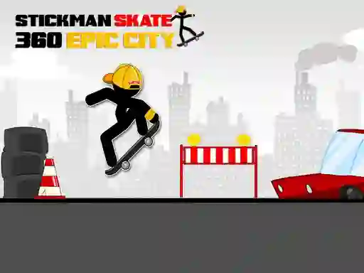 Игра Stickman Skate 360 Epic City онлайн