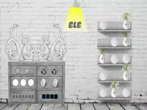 Игра Black and white House Escape онлайн