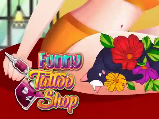 Игра Funny Tattoo Shop онлайн