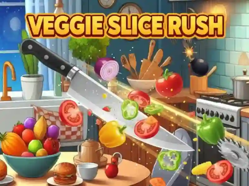 Игра Veggie Slice Rush онлайн