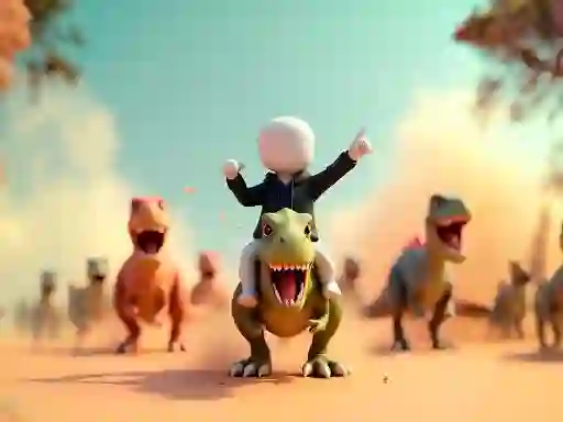 Игра Stickman: Dinosaur arena онлайн