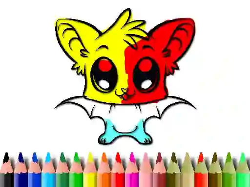 Игра Cute Bat Coloring Book онлайн