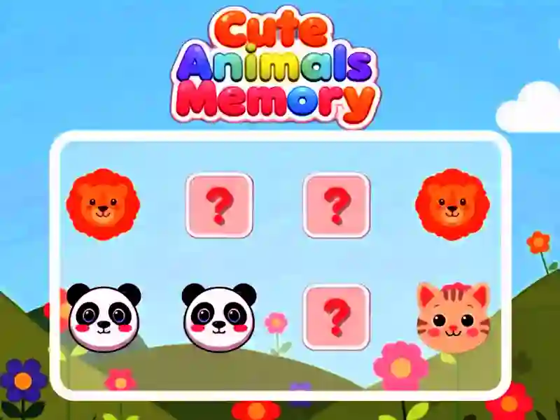 Игра Cute Animals Memory онлайн