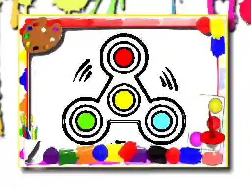 Игра Fidget Spinner Coloring Book онлайн