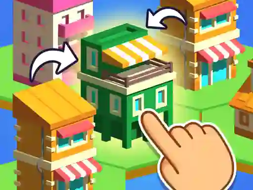 Игра Crafty Town Merge City онлайн