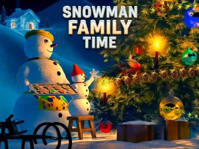 Игра Snowman Family Time онлайн
