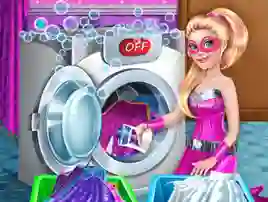Игра Superdoll Washing Capes онлайн
